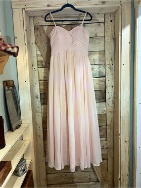Light Blush Satin Dress Fabric - Soft Pink